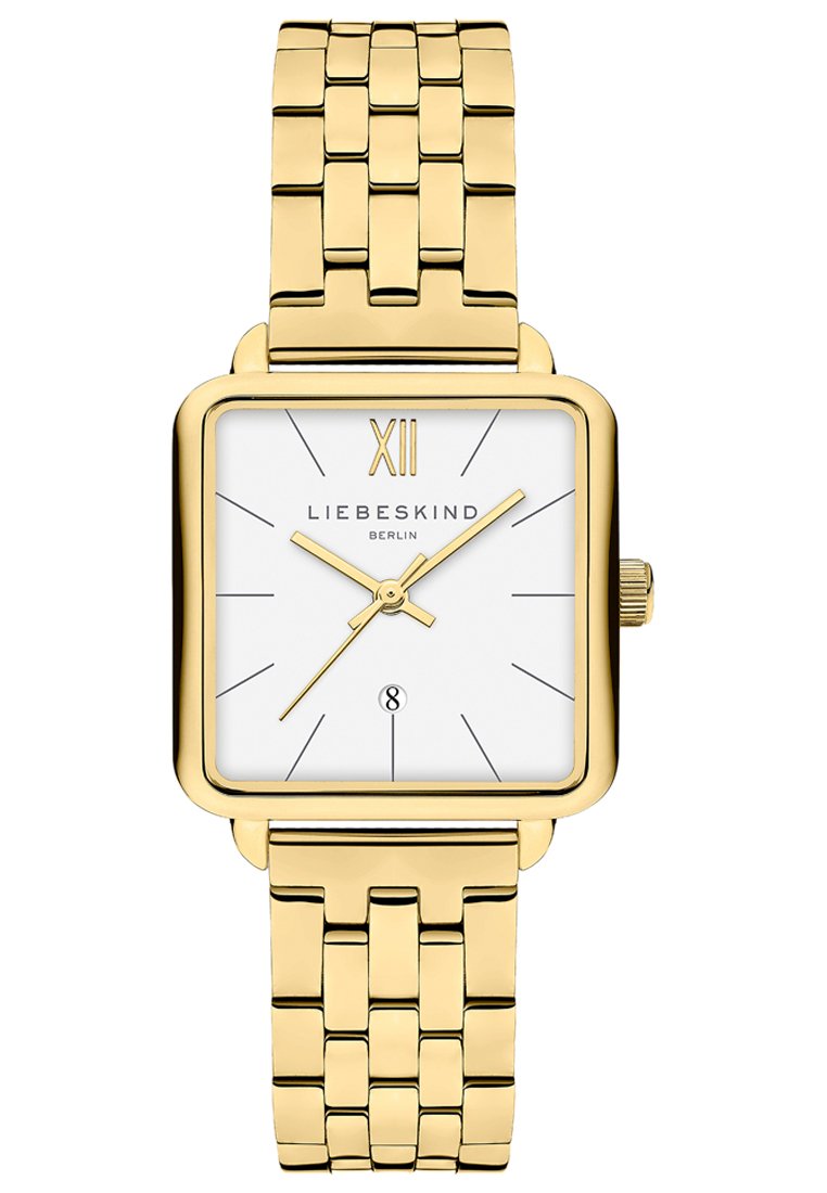 Damenuhr Quadratisch Goldene Frauenuhr Chronograph Liebeskind Uhr Gold Damen Gold Liebeskind Damenuhr Eckig Uhren  Damenuhr Gold Liebeskind