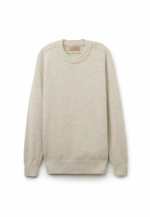 Falconeri ROUND NECK - Striktrøje - Natural