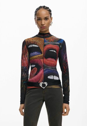 LONG SLEEVE HIGH NECK - Pikkade varrukatega topp - grey