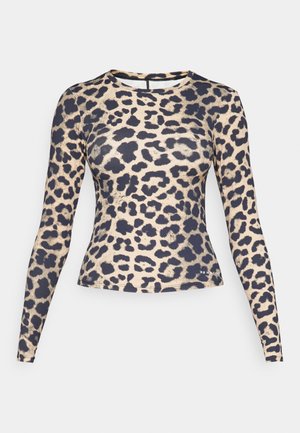 P.E Nation FOUNDATION TOP - Long sleeved top - beige/brown