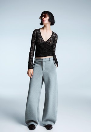 Bershka LONG SLEEVE - Blúz - black