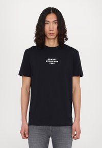 Armani Exchange - Print T-shirt - deep navy Thumbnail Image 1