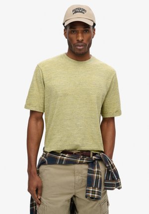 Superdry & Co OVER DYED - Camiseta básica - lemon drop