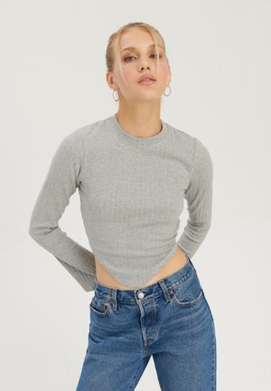 Even&Odd Top s dlhým rukávom - grey