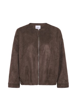 Saint Tropez, SHADOWSZ JACKET - Veste en similicuir - chocolate brown