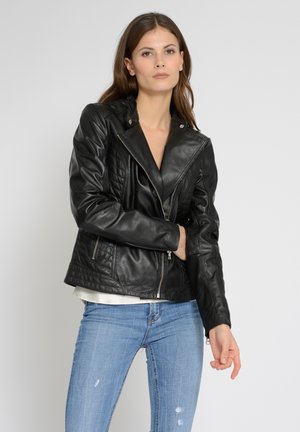 Maze Leather jacket - black