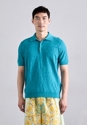 BAROCCO TEXTURE - Polo - dark sea green