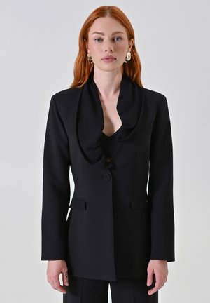 CON REVER DRAPPEGGIATO - Blazer - black