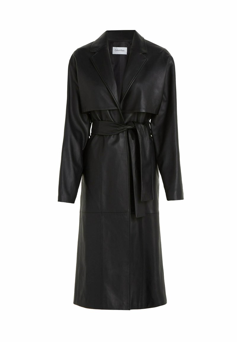 Calvin Klein Trenchcoat zwart Calvin Klein Trenchcoat zwart