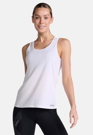 TANK AERO SINGLET - Top - white silver reflective