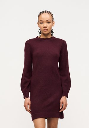 VINIKOLINA O NECK DRESS - Robe pull - fig melange