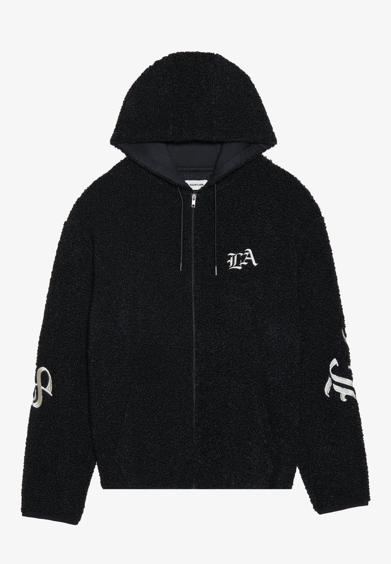 YOURTURN Fleecejas zwart