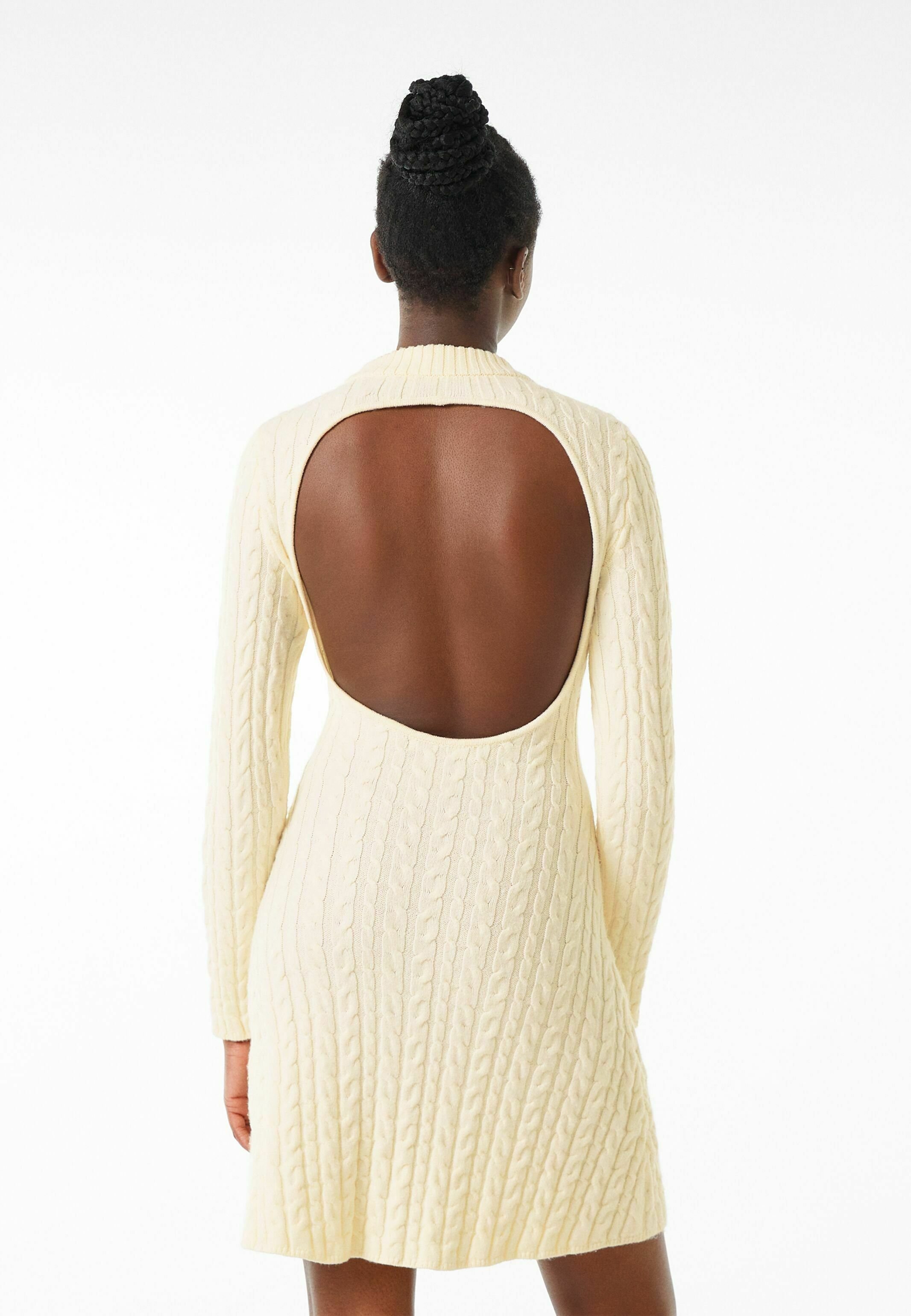 Bershka Jumper dress - off white/off 