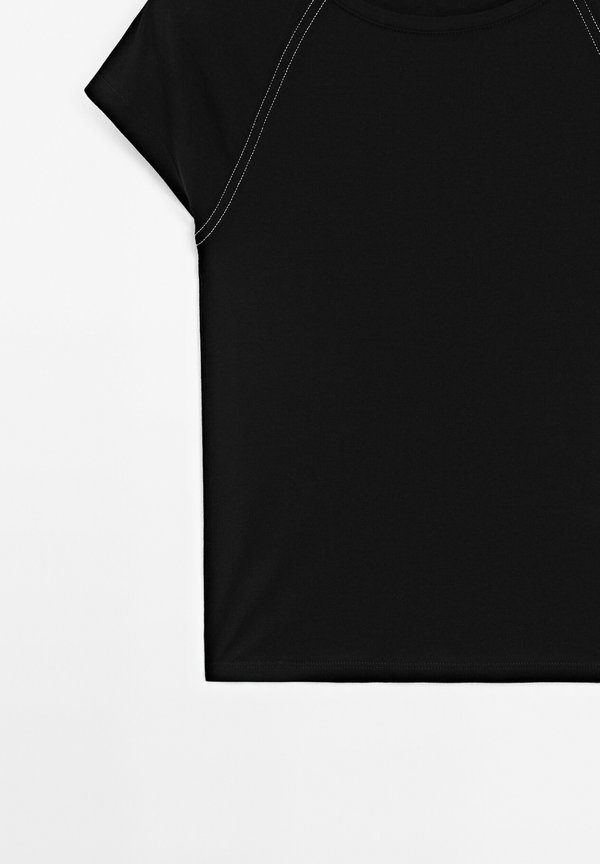 SHORT SLEEVE WITH CONTRAST SEAMS - Basic T-shirt4