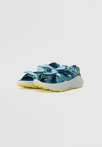 HOKA INFINI HIKE - Sandali da trekking - blue twilight/pea green