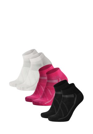 CYCLING LOW-CUT 3-PACK - Calcetines de deporte - mc white pink black