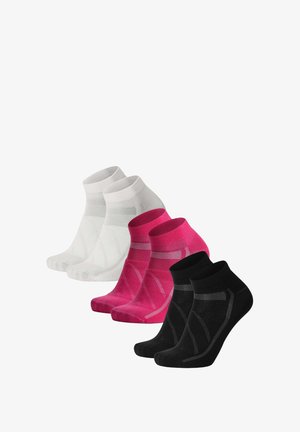 CYCLING LOW-CUT 3-PACK - Calcetines de deporte - mc white pink black