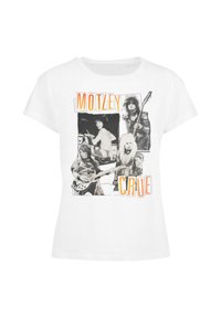 MOTLEY CRUE-VINTAGE PUNK COLLAGE BOX - Printtipaita - white