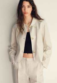 Mango - LEO - Trousers - ecru Thumbnail Image 1