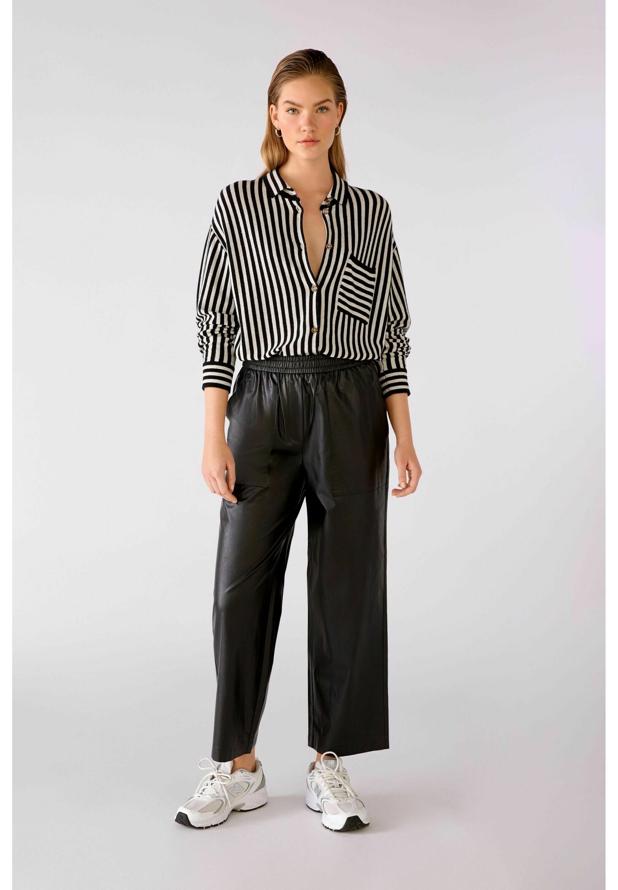 Oui Vest - white black/wit - Zalando.nl