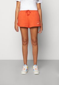 Nike Sportswear SPORTSWEAR PHOENIX FLEECE - Calções - mantra orange/sail