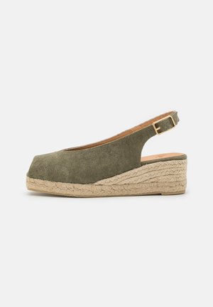 DOSALIA  - Sandały na koturnie - olive