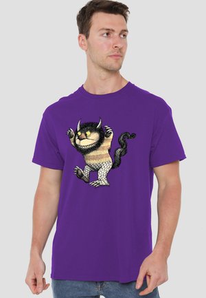 Cotton Soul, WHERE THE WILD THINGS ARE/CAROL - T-Shirt print - purple