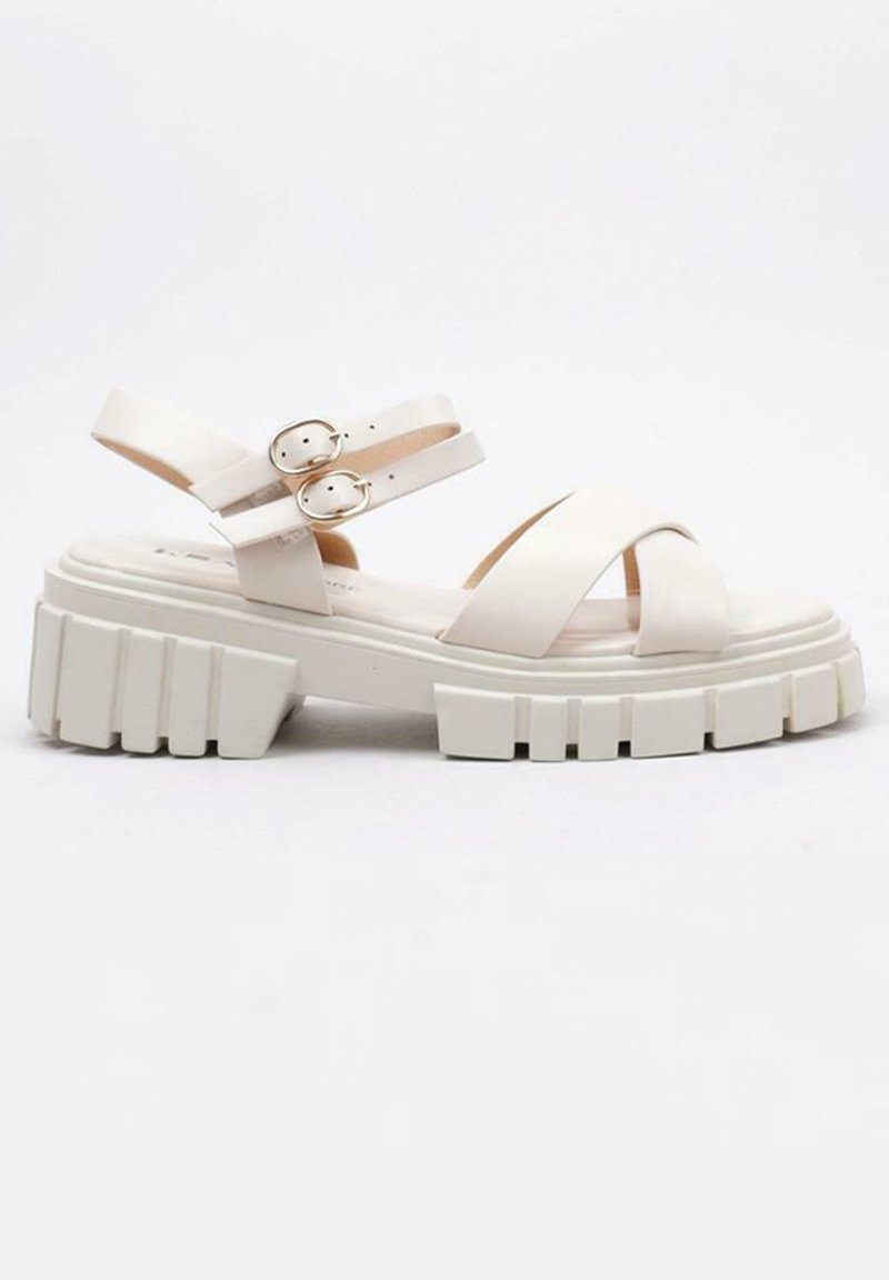 LIMMA Sandalias con plataforma beige