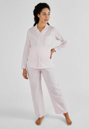 JoJo Maman Bébé GINGHAM MATERNITY SET-REGULAR FIT - Komplet pižame - pink