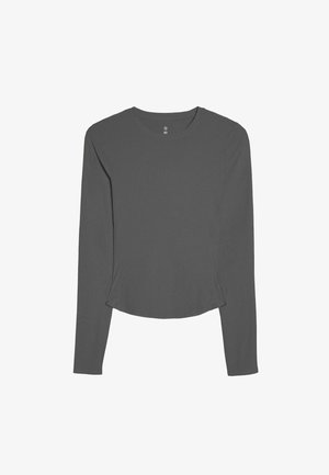 Bershka, (ACTIVE) LONG-SLEEVE TECHNICAL T-SHIRT - T-shirt à manches longues - green