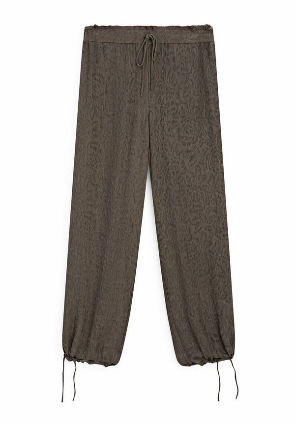 WIDE JACQUARD FLOWING - Trousers4