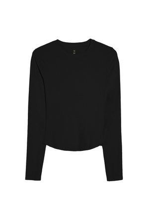 Bershka, (ACTIVE) LONG-SLEEVE TECHNICAL T-SHIRT - T-shirt à manches longues - black
