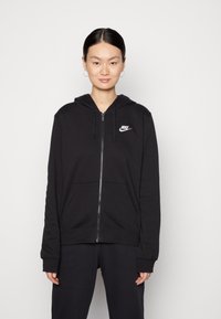 Nike Sportswear - NSW CLUB FLC FZ STD - Športna jopa s kapuco na zadrgo - black Miniaturna slika 1