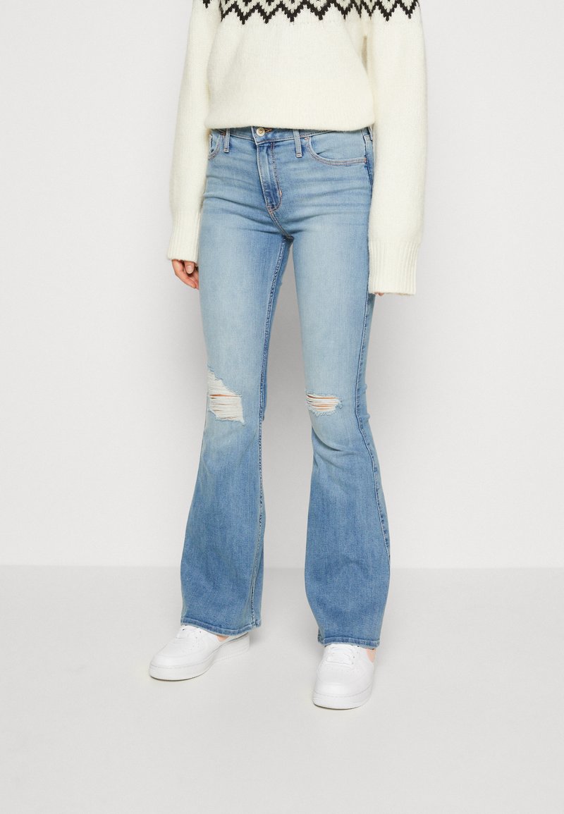 Hollister Co. Flared Jeans blue denim Zalando.de