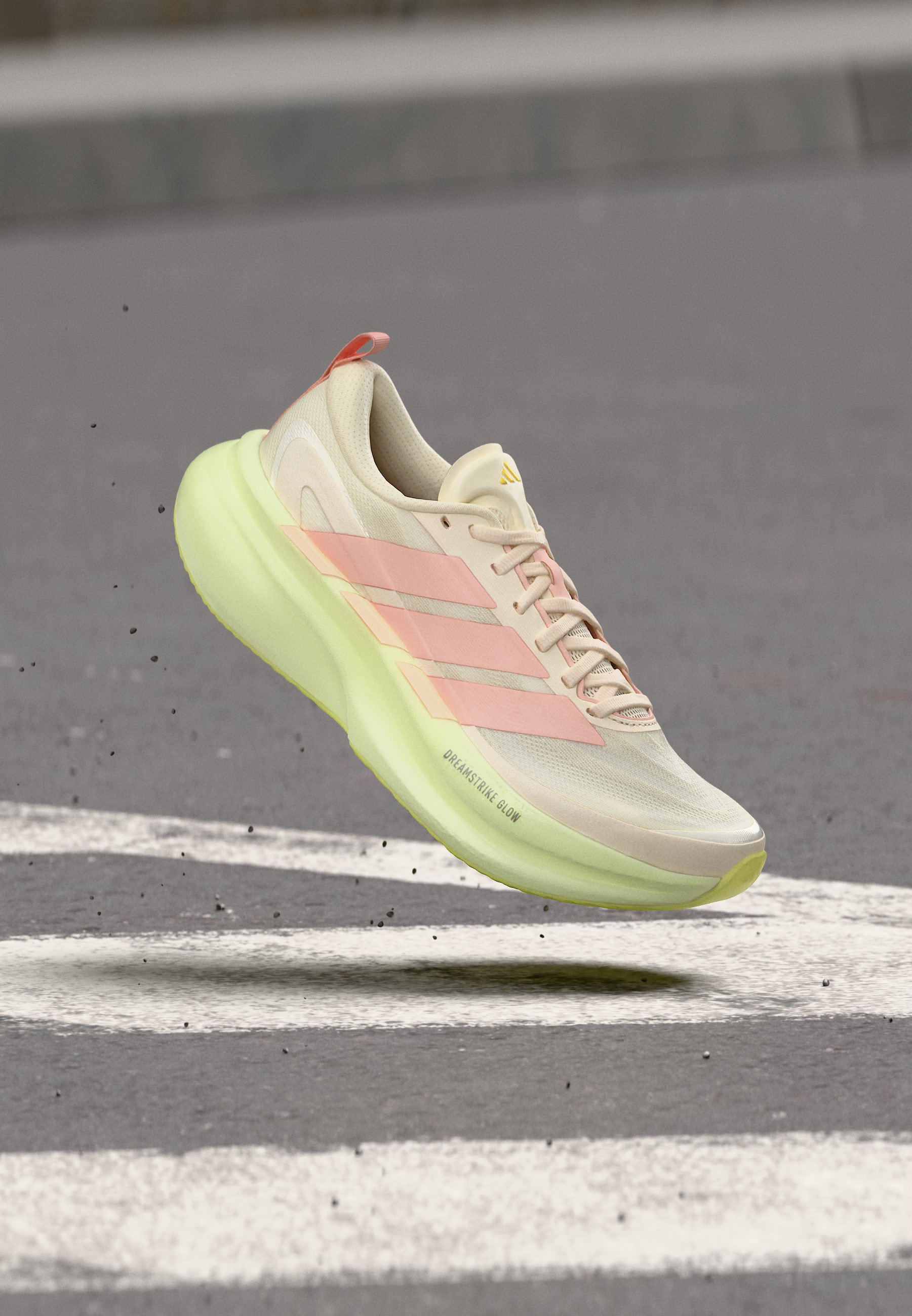 adidas Performance SUPERNOVA GLIDE - Road running shoes - white/vapour pink/ivory/white  - Zalando.ie