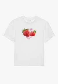 Nyomott mintás póló - white