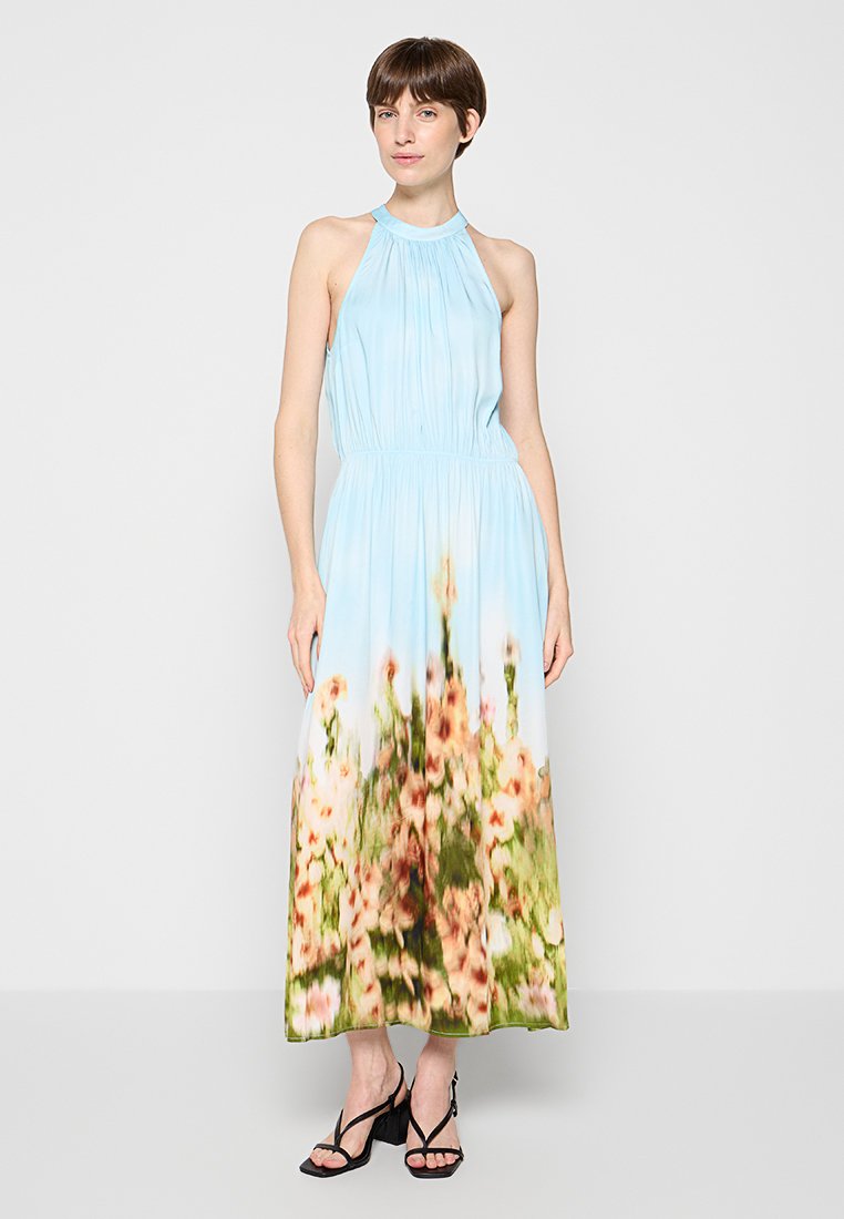 Numph Maxi-jurk blauw