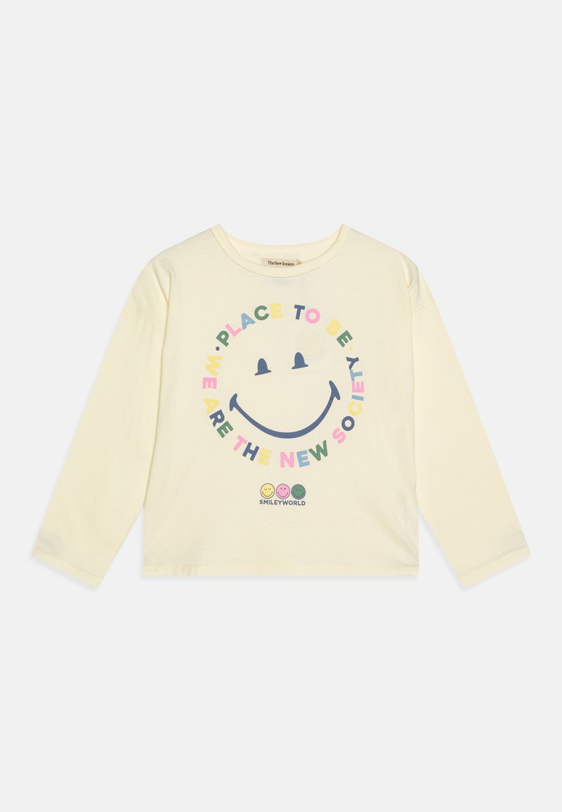 The New Society HAPPY PLACE UNISEX - Μπλούζα με μακριά μανίκια - vanilla cream