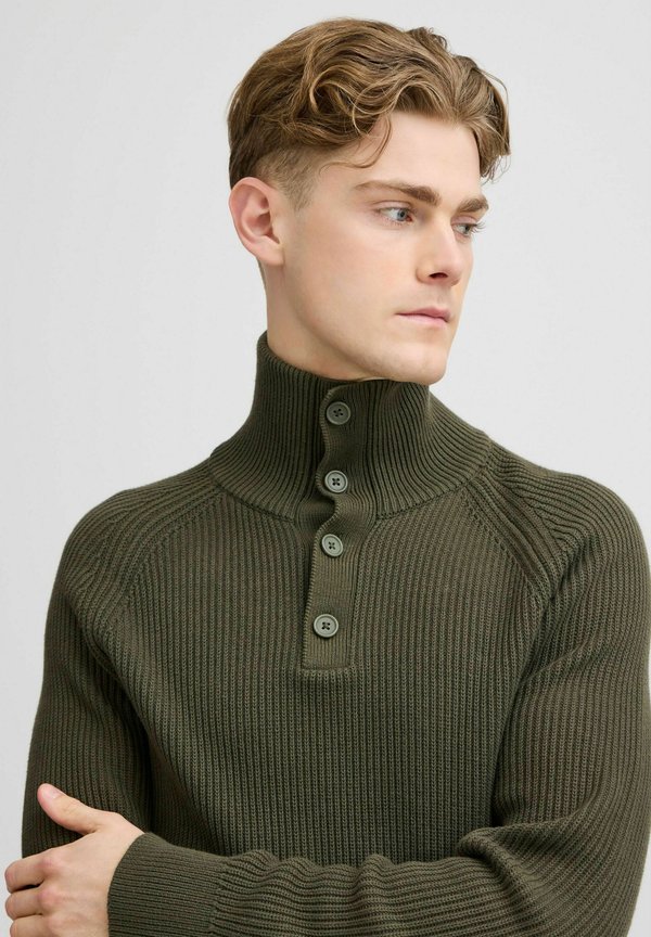 CFKRISTIAN 0162 RIBBED HIGH NECK KNIT - Jumper - deep depths3