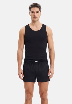 Seidensticker, 4ER PACK HERREN TANK TOP - Unterhemd/-shirt - schwarz