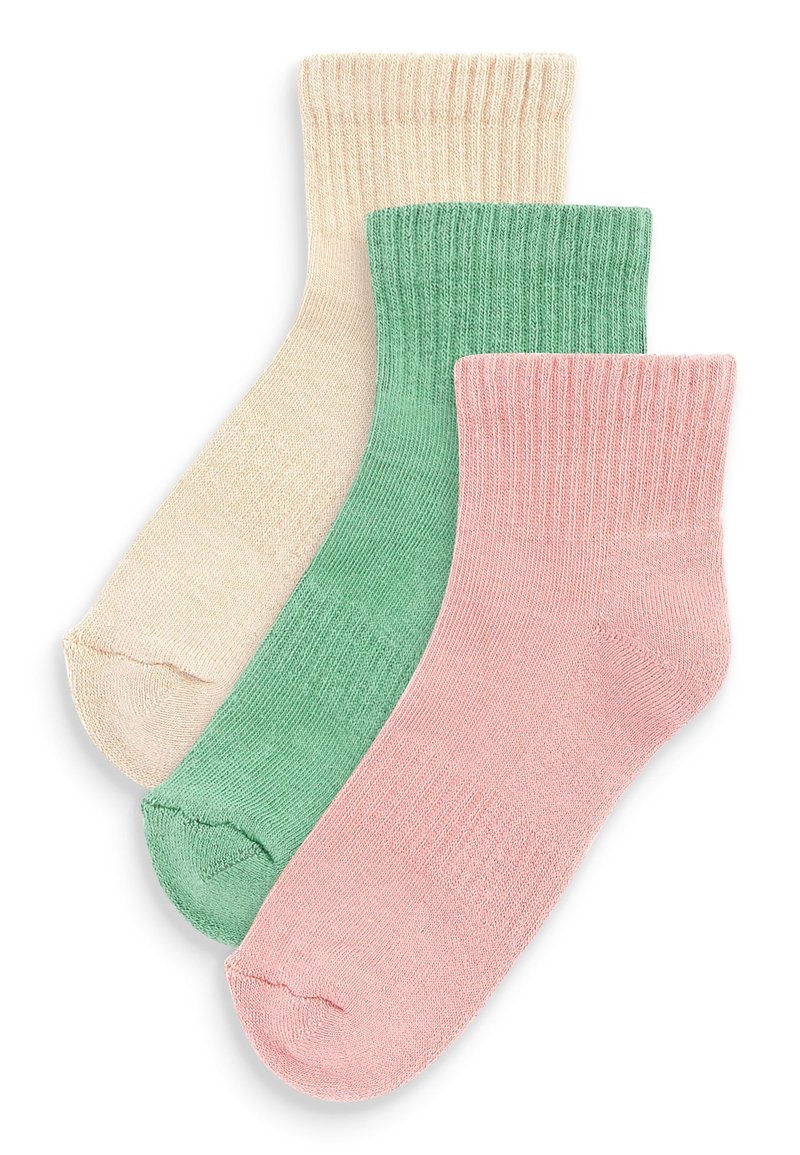 Next 3 PACK RICH RIBBED SPORT Socken beige/green/light pink/beige