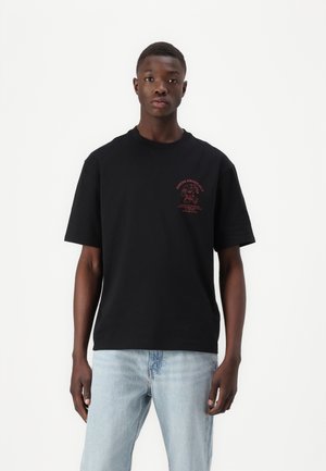 Guess Originals CARPENTER SHOP TE - Print T-shirt - jet black