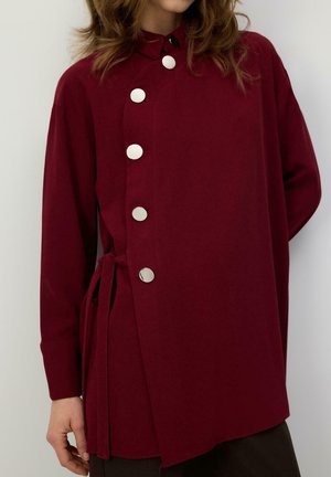 TOUCHÉ PRIVÉ - Bluza s gumbima - burgundy