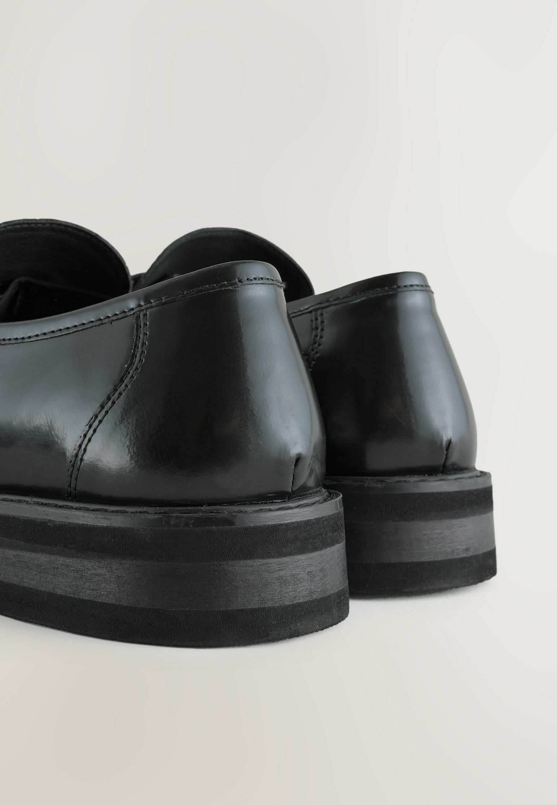 Next REGULAR FIT - SQUARE TOE LOAFERS - Slipper - black/schwarz