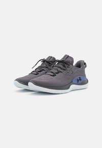 Under Armour FLOW DYNAMIC  - Väglöparskor - castlerock/mod gray/black