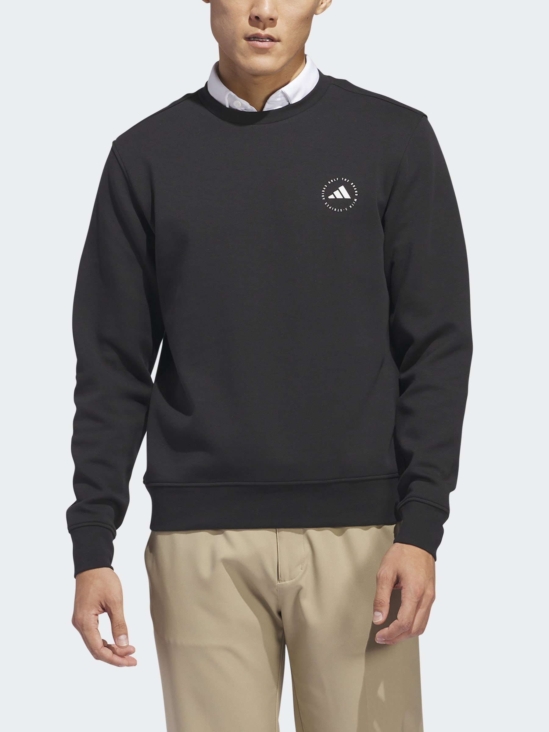 adidas Golf CREW NECK - Sweatshirt - black - Zalando.co.uk