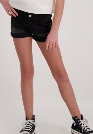 Cars Jeans NEYTIRI JR - Denim shorts - black used
