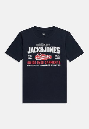 Jack & Jones Junior, JJELOGO TEE SS O-NECK 2 COL AW26 SN JNR - T-shirt imprimé - navy
