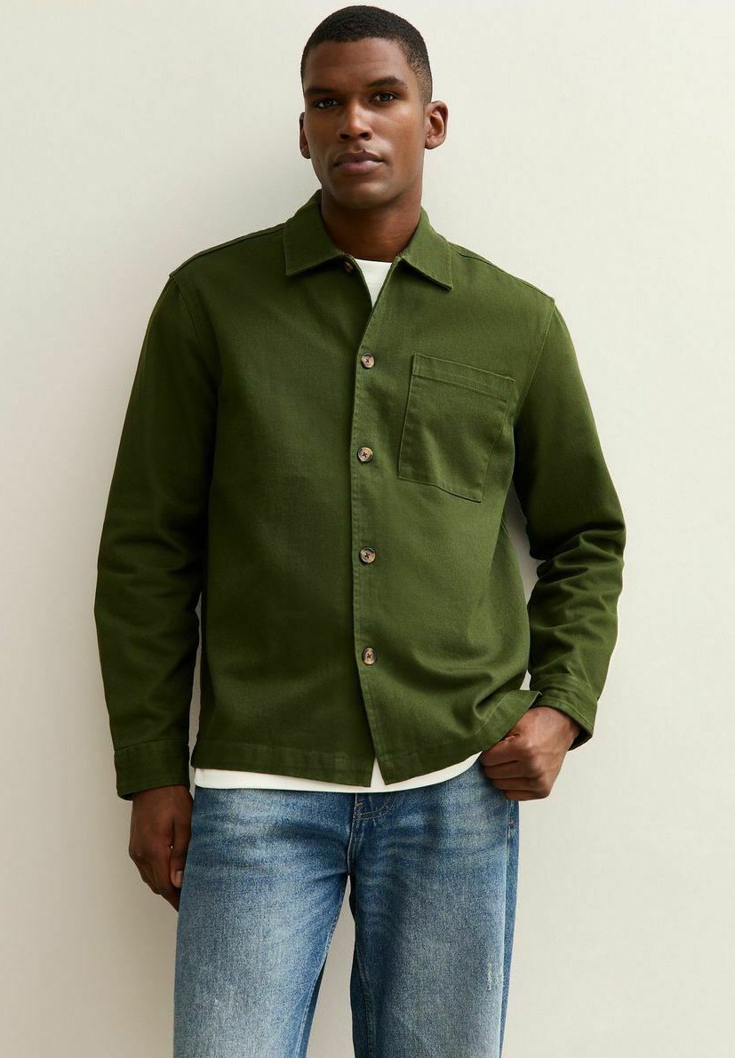 New Look RELAXED HEAVYWEIGHT TWILL Leichte Jacke green/grün