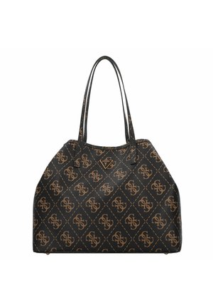 VIKKY - Shopping bag - brown logo
